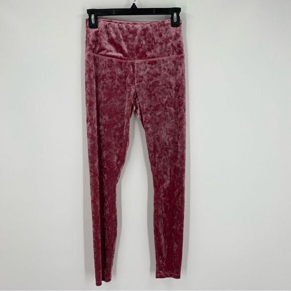 RBX Women’s Pull On Velvet Leggings size S Pink - Picture 1 of 3